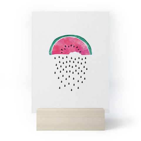 Orara Studio Watermelon Rain Mini Art Print
