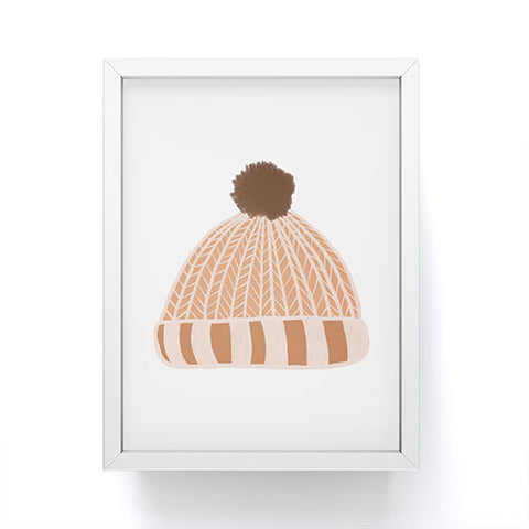 Orara Studio Woolly Hat Framed Mini Art Print