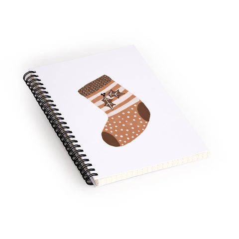 Orara Studio Xmas Stocking Spiral Notebook