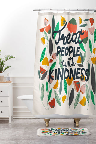 Oris Eddu Kindness II Shower Curtain And Mat