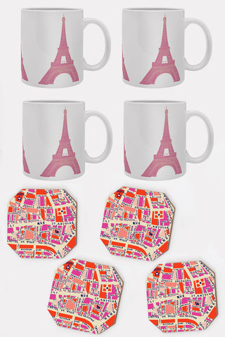 Paris Mug and Coaster Set