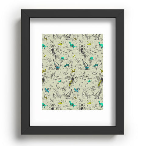 Pattern State Adventure Toile Recessed Framing Rectangle