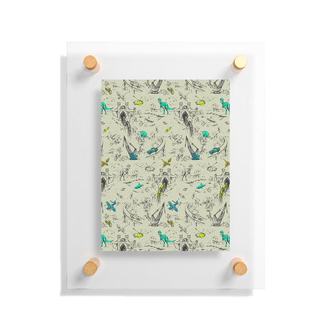Pattern State Adventure Toile Floating Acrylic Print