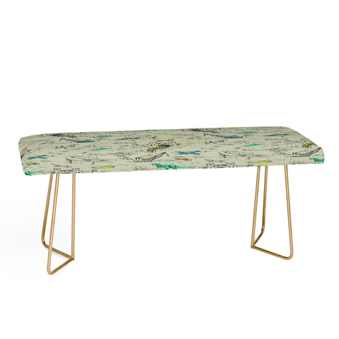 Pattern State Adventure Toile Bench