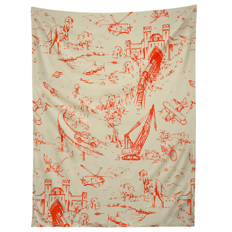 Pattern State Adventure Toile Dawn Tapestry