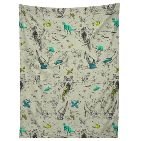 Pattern State Adventure Toile Tapestry