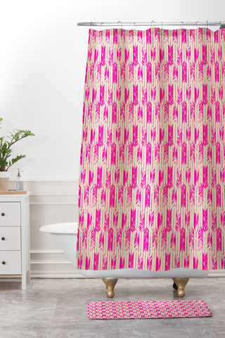 Pattern State Arrow Candy Shower Curtain And Mat