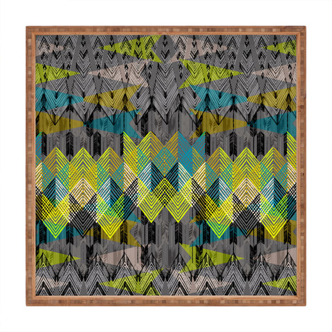 Pattern State Arrow Night Square Tray