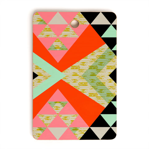 Pattern State Arrow Quilt Cutting Board Rectangle