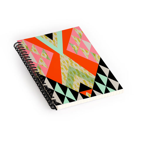 Pattern State Arrow Quilt Spiral Notebook