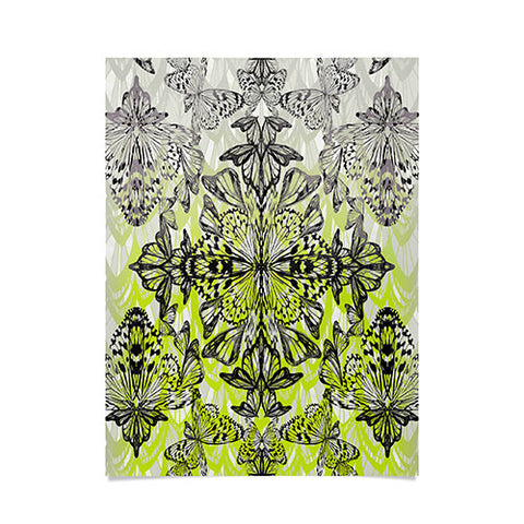 Pattern State Butterfly Tail Poster