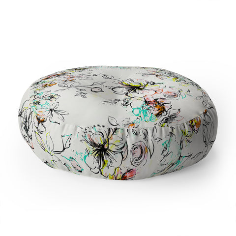 Pattern State Camp Floral Floor Pillow Round