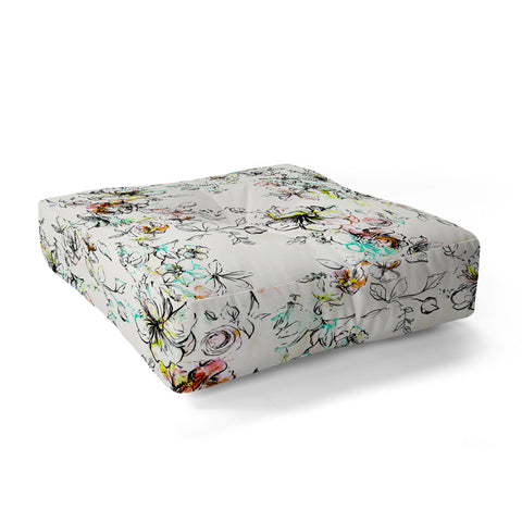 Pattern State Camp Floral Floor Pillow Square