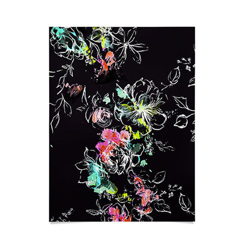 Pattern State CAMP FLORAL MIDNIGHT SUN Poster