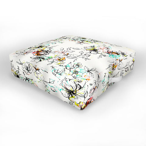 Pattern State Camp Floral Outdoor Floor Cushion