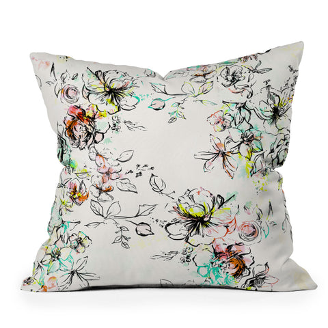 Pattern State Camp Floral Throw Pillow