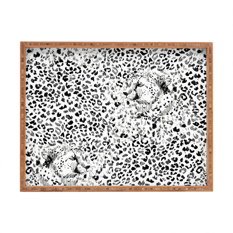 Pattern State Cheetah Sketch Rectangular Tray