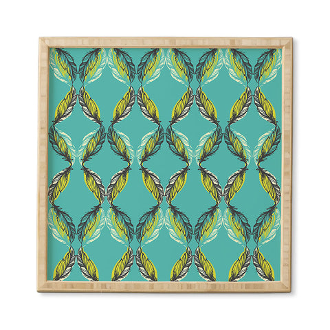 Pattern State Feather Aquatic Framed Wall Art