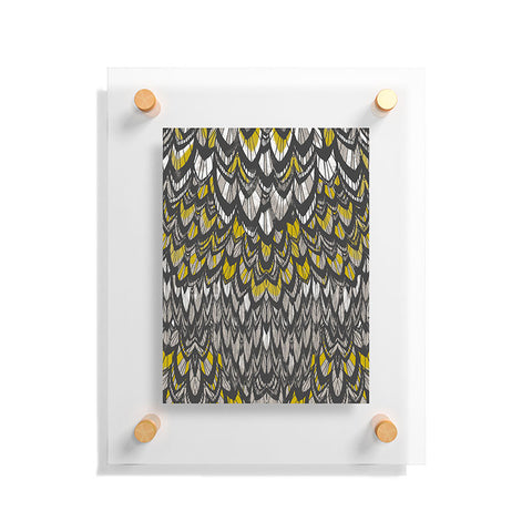 Pattern State Flock Gold Floating Acrylic Print