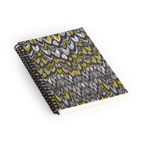 Pattern State Flock Gold Spiral Notebook
