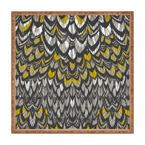 Pattern State Flock Gold Square Tray