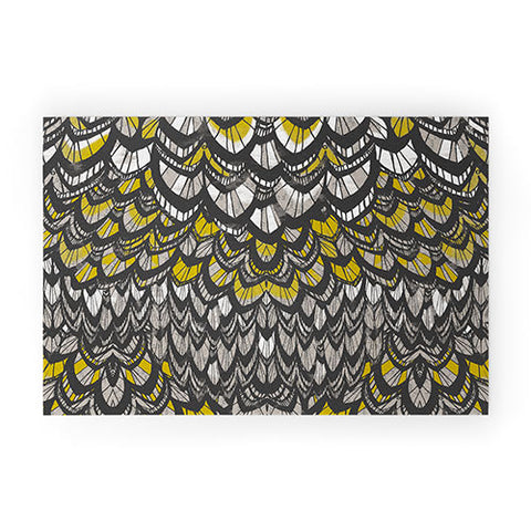Pattern State Flock Gold Welcome Mat