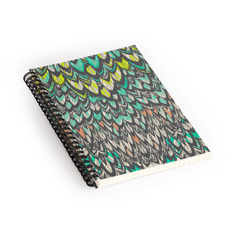 Pattern State Flock Spiral Notebook