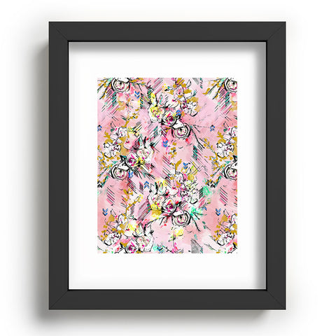 Pattern State Floral Painter Recessed Framing Rectangle