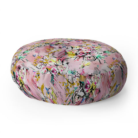 Pattern State Floral Painter Floor Pillow Round