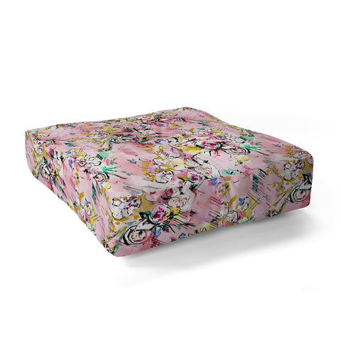 Pattern State Floral Painter Floor Pillow Square