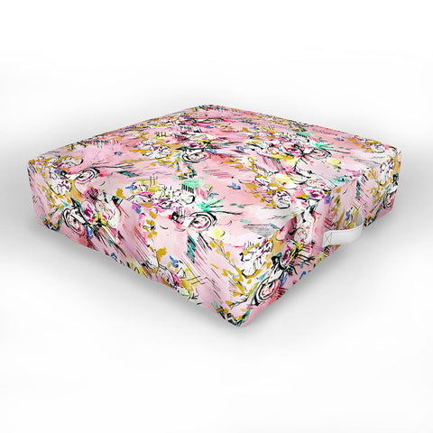 Pattern State Floral Painter Outdoor Floor Cushion