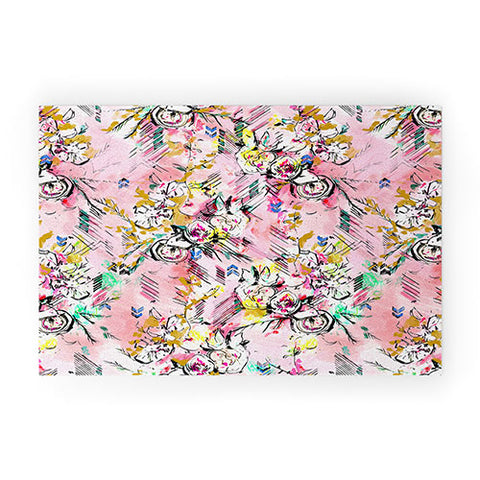 Pattern State Floral Painter Welcome Mat