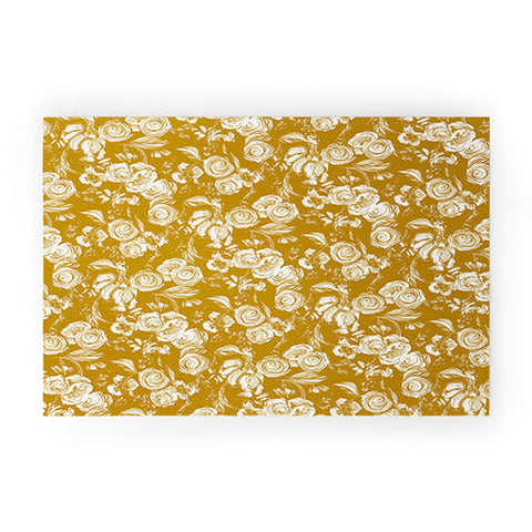 Pattern State Floral Sketch Ginger Welcome Mat