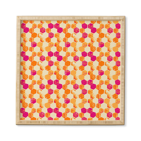 Pattern State Hex Framed Wall Art