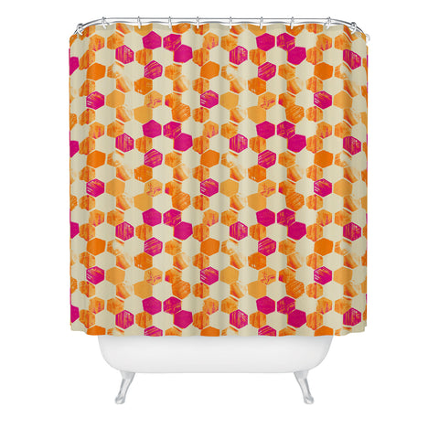 Pattern State Hex Shower Curtain