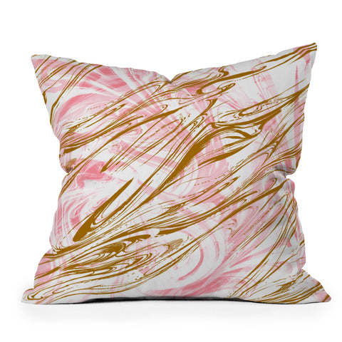 Pattern State Marble Desert Throw Pillow