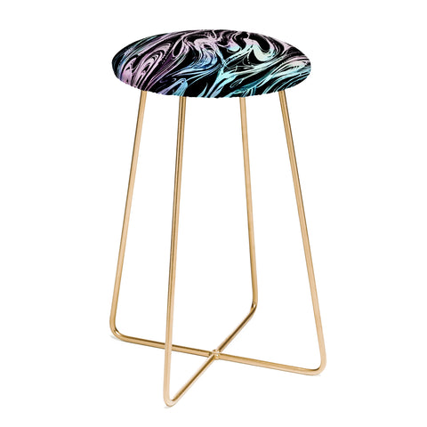 Pattern State Marble Magic Counter Stool