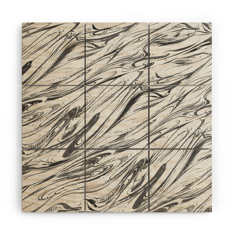 Pattern State Marble Silver Linen Wood Wall Mural