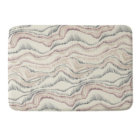 Pattern State Marble Sketch Memory Foam Bath Mat