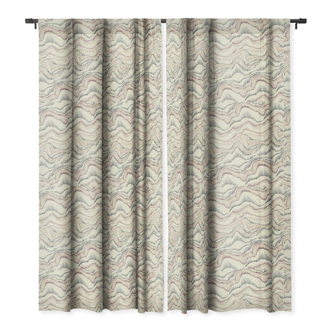 Pattern State Marble Sketch Blackout Window Curtain