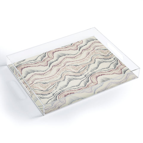 Pattern State Marble Sketch Acrylic Tray