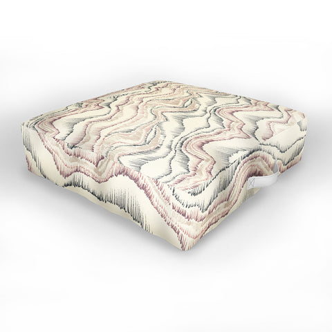 Pattern State Marble Sketch Outdoor Floor Cushion
