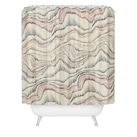 Pattern State Marble Sketch Shower Curtain