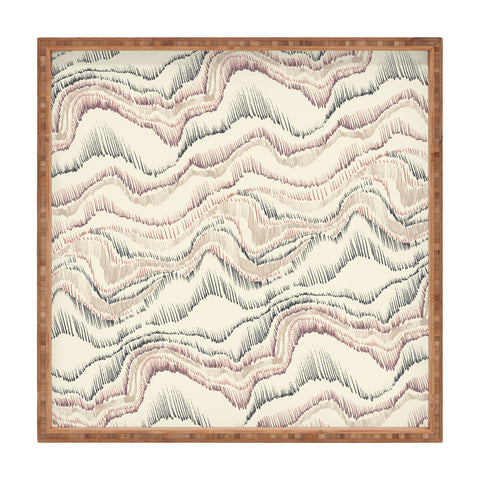 Pattern State Marble Sketch Square Tray