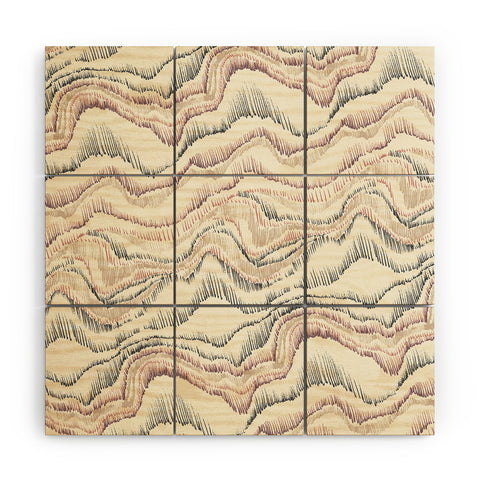 Pattern State Marble Sketch Wood Wall Mural