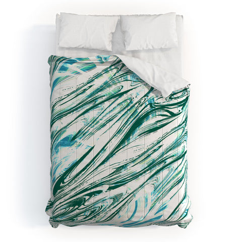 Pattern State Marble Wave Comforter