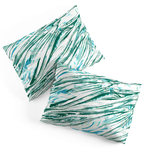 Pattern State Marble Wave Pillow Shams