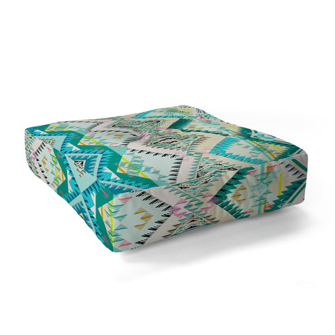 Pattern State Marker Southern Moon Floor Pillow Square