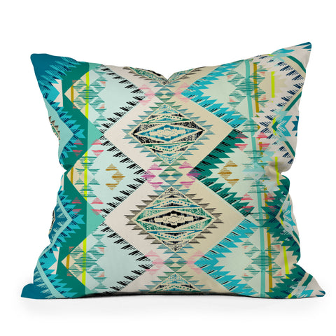 Pattern State Marker Southern Moon Throw Pillow