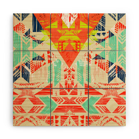 Pattern State Nomad Dawn Wood Wall Mural